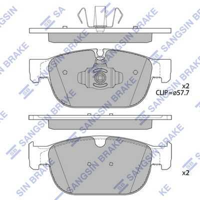 Тормозные колодки дисковые HI-Q SP4024