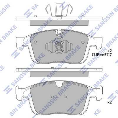 Тормозные колодки дисковые HI-Q SP4025