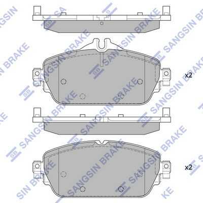 Колодки дисковые передние HI-Q SP4044