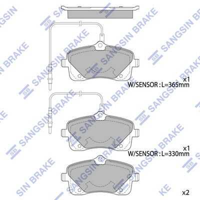 Колодки дисковые передние HI-Q SP4052
