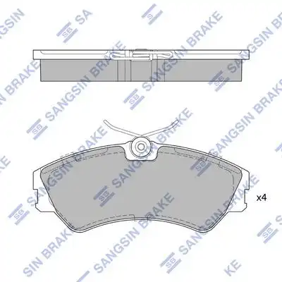 Sp4053 колодки тормозные дисковые передние HI-Q SP4053