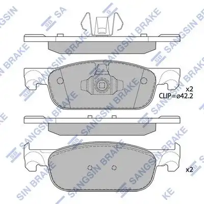 Sp4054 колодки дисковые передние HI-Q SP4054