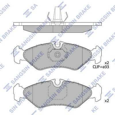Тормозные колодки дисковые HI-Q SP4084