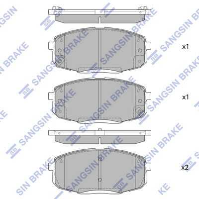 Колодки дисковые передние HI-Q SP4098
