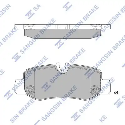 Sp4130 колодки дисковые задние HI-Q SP4130
