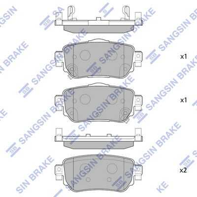 Колодки дисковые задние HI-Q SP4140