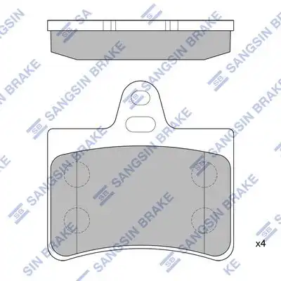 Sp4147 колодки тормозные дисковые задние HI-Q SP4147