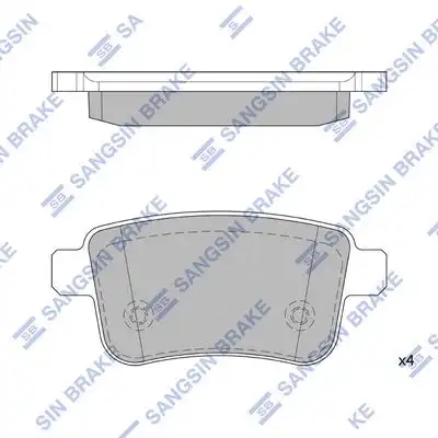 Sp4158 колодки дисковые з. HI-Q SP4158