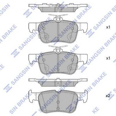 Колодки дисковые задние HI-Q SP4171