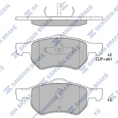 Sp4183 колодки тормозные дисковые передние HI-Q SP4183