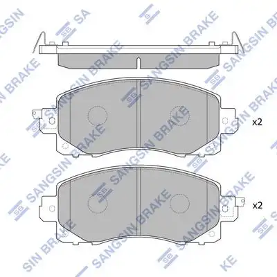 Sp4221 колодки дисковые передние HI-Q SP4221