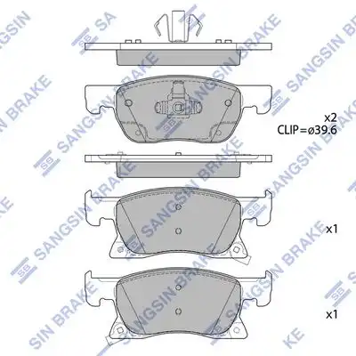 Sp4240 колодки тормозные дисковые передние HI-Q SP4240