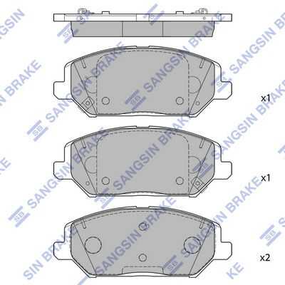 Колодки тормозные дисковые HI-Q SP4242
