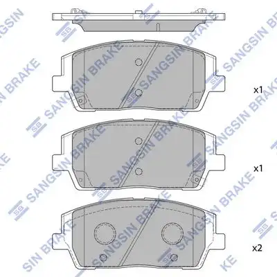 Sp4327 колодки дисковые передние HI-Q SP4327