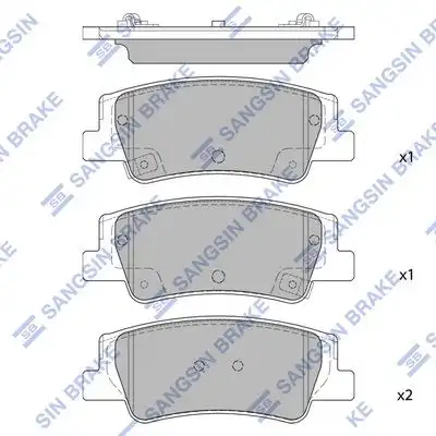 Sp4335 колодки дисковые задние HI-Q SP4335