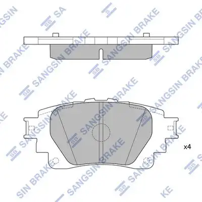 Sp4341 колодки тормозные дисковые задние HI-Q SP4341