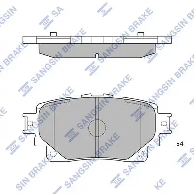 Sp4449 колодки дисковые задние HI-Q SP4449