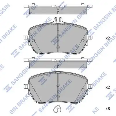 Sp4498 колодки тормозные дисковые передние HI-Q SP4498