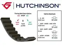 Ремень грм HUTCHINSON 117AHP21