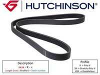 Ремень поликлиновой HUTCHINSON 970K5