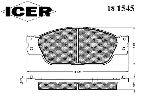 Тормозные колодки ICER 181545
