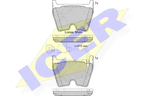 Тормозные колодки ICER 182113-203