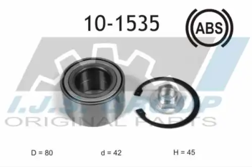 Подшипник ступичный mazda 3 03-09 IJS GROUP 10-1535