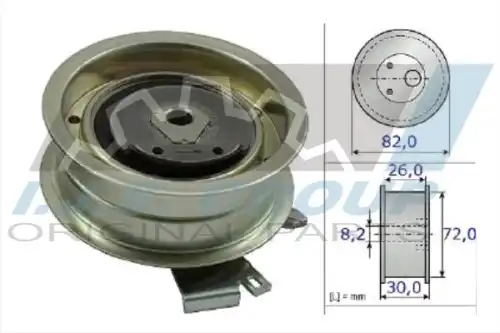 Ролик натяжной ремня грм vag 1.6i/2.0i 94- IJS GROUP 93-1146