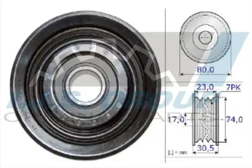 Ролик приводного ремня IJS GROUP 93-2105