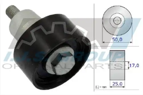 Ролик промежуточный ремня грм vag 1.0i-1.6i 11- IJS GROUP 93-2178