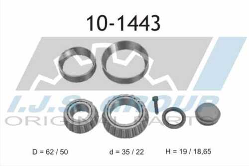 Комплект подшипника ступицы колеса IJS GROUP 10-1443