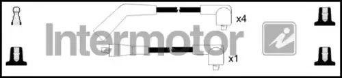 Комплект проводов зажигания INTERMOTOR 73678