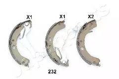 Колодки тормозные барабанные JAPANPARTS GF-232AF