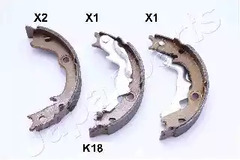 Комплект тормозных колодок стояночной тормозной системы JAPANPARTS GF-K18AF