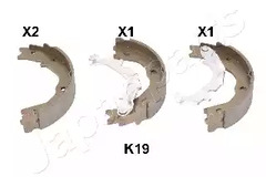 Колодки тормозные барабанные JAPANPARTS GF-K19AF