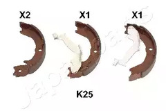 Колодки тормозные барабанные JAPANPARTS GF-K25AF