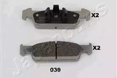 Тормозные колодки JAPANPARTS PA-039AF