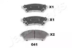 Тормозные колодки JAPANPARTS PA-041AF