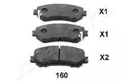 Колодки тормозные дисковые JAPANPARTS PA-160AF