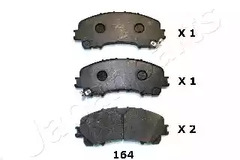 Колодки торм.диск. передн JAPANPARTS PA-164AF