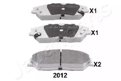 Тормозные колодки JAPANPARTS PA-2012AF