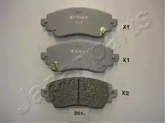 Тормозные колодки JAPANPARTS PA-201AF
