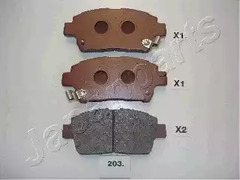 Тормозные колодки JAPANPARTS PA-203AF