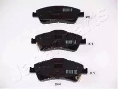 Колодки тормозные дисковые JAPANPARTS PA-244AF