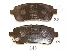 Тормозные колодки JAPANPARTS PA-343AF