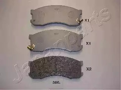 Тормозные колодки JAPANPARTS PA-380AF