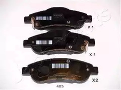 Колодки тормозные дисковые JAPANPARTS PA-405AF