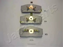 Тормозные колодки JAPANPARTS PA-606AF