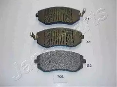 Комплект тормозных колодок дискового тормоза JAPANPARTS PA-706AF