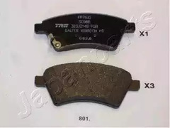 Тормозные колодки JAPANPARTS PA-801AF